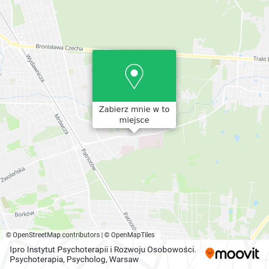 Mapa Ipro Instytut Psychoterapii i Rozwoju Osobowości. Psychoterapia, Psycholog