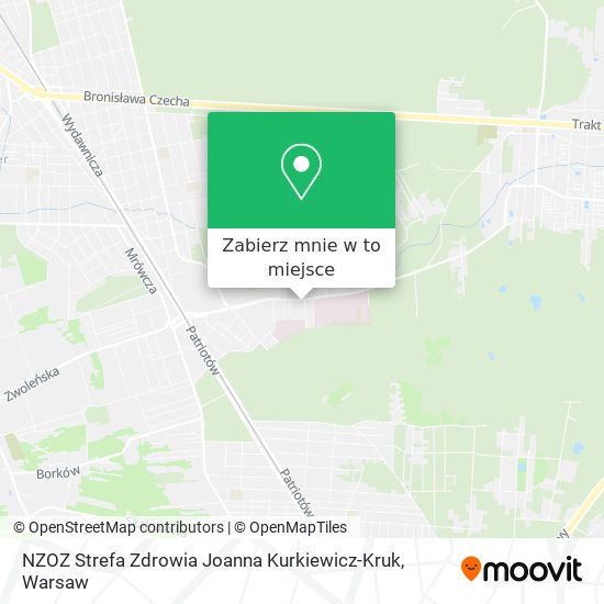 Mapa NZOZ Strefa Zdrowia Joanna Kurkiewicz-Kruk