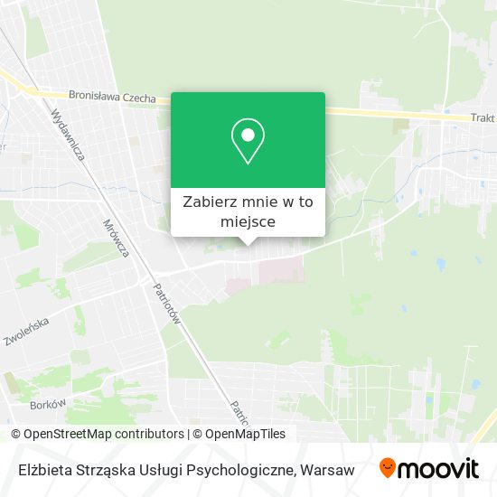 Mapa Elżbieta Strząska Usługi Psychologiczne