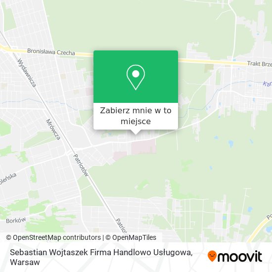 Mapa Sebastian Wojtaszek Firma Handlowo Usługowa