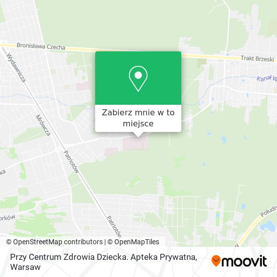 Mapa Przy Centrum Zdrowia Dziecka. Apteka Prywatna