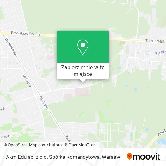 Mapa Akm Edu sp. z o.o. Spółka Komandytowa