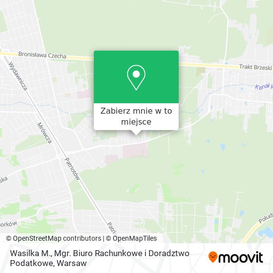 Mapa Wasilka M., Mgr. Biuro Rachunkowe i Doradztwo Podatkowe