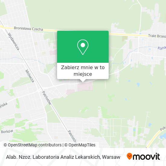 Mapa Alab. Nzoz. Laboratoria Analiz Lekarskich