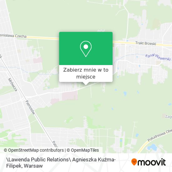 Mapa \Lawenda Public Relations\ Agnieszka Kuźma-Filipek