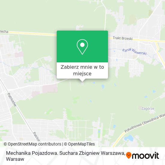 Mapa Mechanika Pojazdowa. Suchara Zbigniew Warszawa