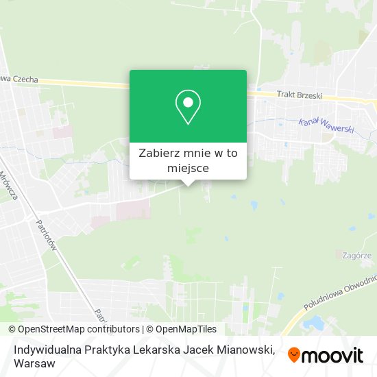 Mapa Indywidualna Praktyka Lekarska Jacek Mianowski