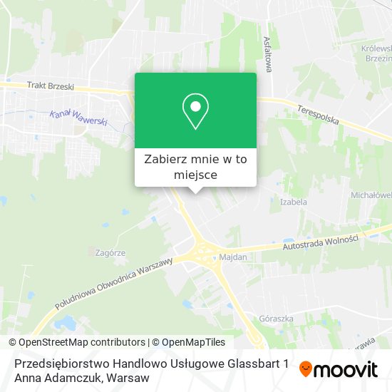 Mapa Przedsiębiorstwo Handlowo Usługowe Glassbart 1 Anna Adamczuk