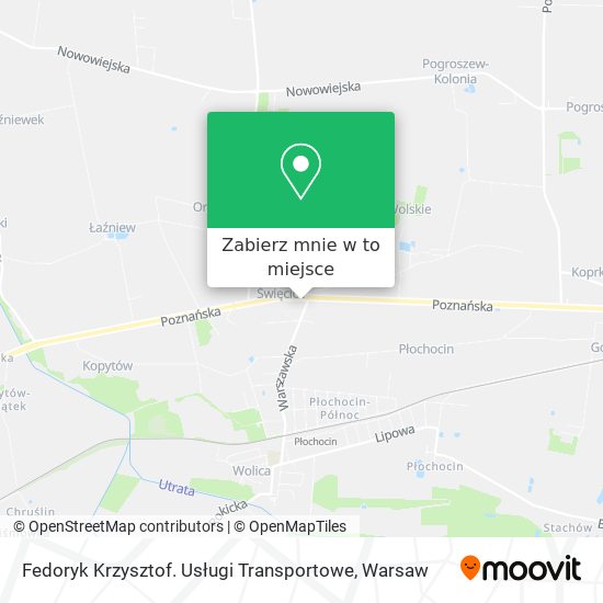 Mapa Fedoryk Krzysztof. Usługi Transportowe