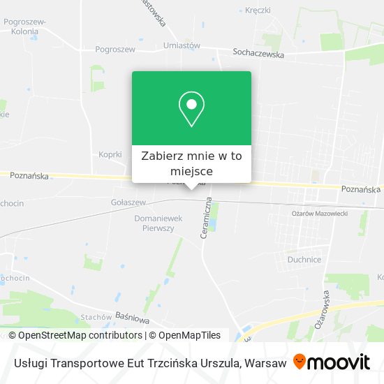 Mapa Usługi Transportowe Eut Trzcińska Urszula