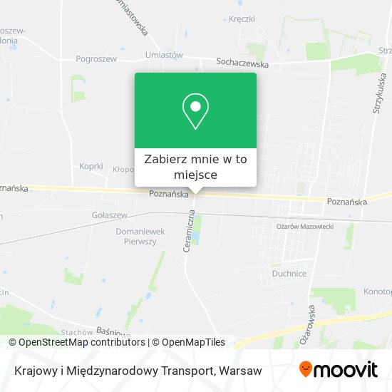 Mapa Krajowy i Międzynarodowy Transport