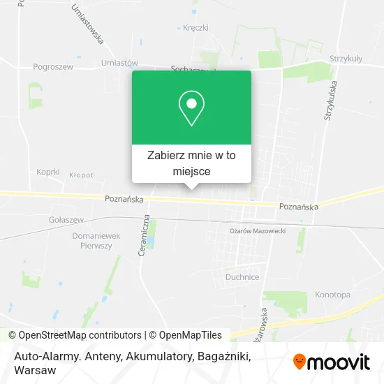Mapa Auto-Alarmy. Anteny, Akumulatory, Bagażniki