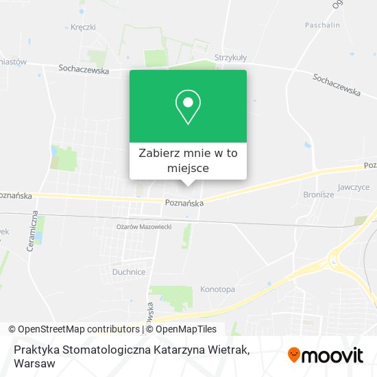 Mapa Praktyka Stomatologiczna Katarzyna Wietrak