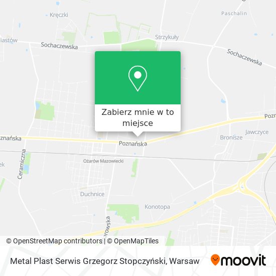 Mapa Metal Plast Serwis Grzegorz Stopczyński