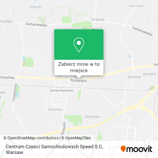 Mapa Centrum Czesci Samochodowych Speed S C