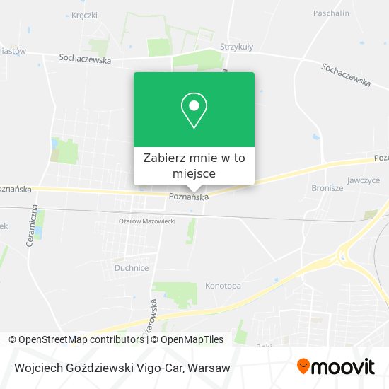 Mapa Wojciech Goździewski Vigo-Car