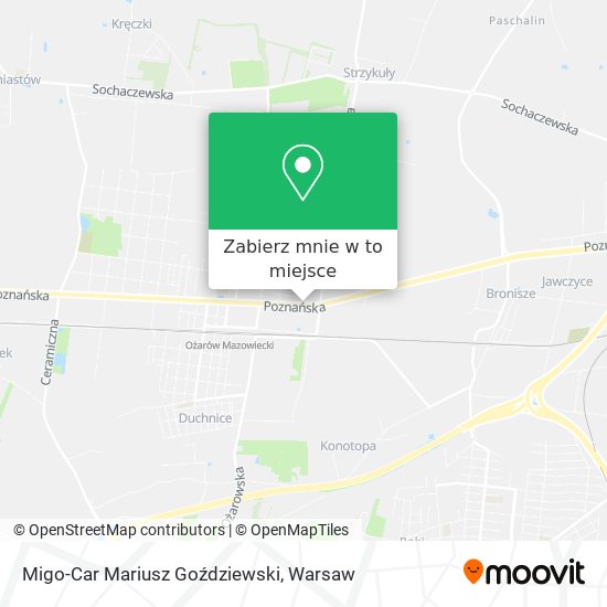 Mapa Migo-Car Mariusz Goździewski