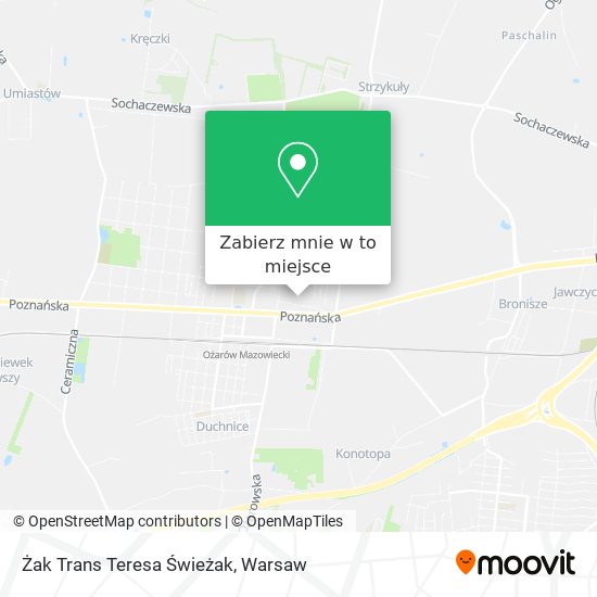 Mapa Żak Trans Teresa Świeżak