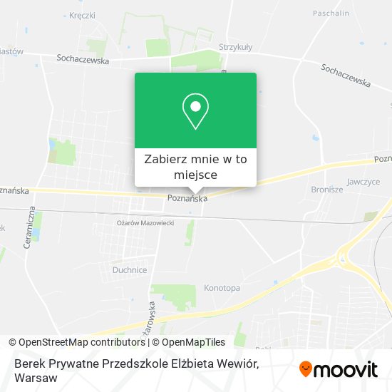 Mapa Berek Prywatne Przedszkole Elżbieta Wewiór