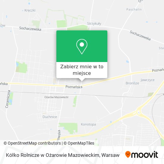 Mapa Kółko Rolnicze w Ożarowie Mazowieckim