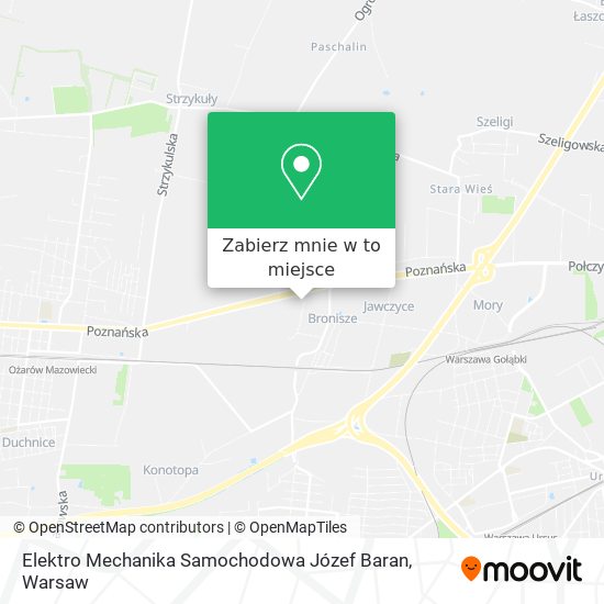 Mapa Elektro Mechanika Samochodowa Józef Baran