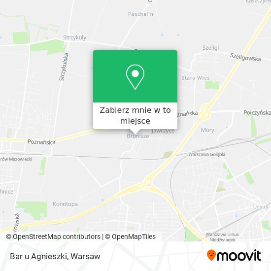 Mapa Bar u Agnieszki