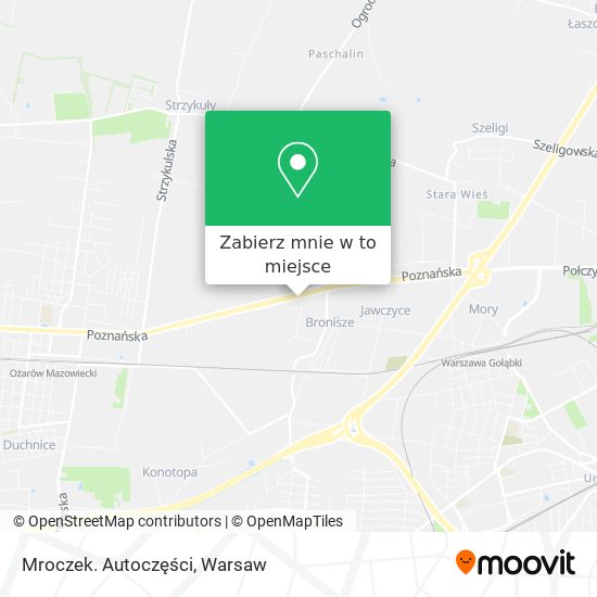 Mapa Mroczek. Autoczęści