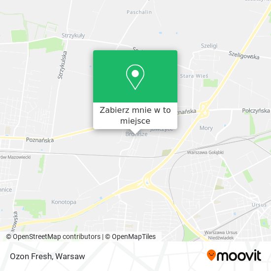 Mapa Ozon Fresh