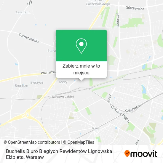 Mapa Buchelis Biuro Biegłych Rewidentów Lignowska Elżbieta