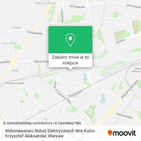 Mapa Wykonawstwo Robót Elektrycznych Wre Kulon Krzysztof Aleksander