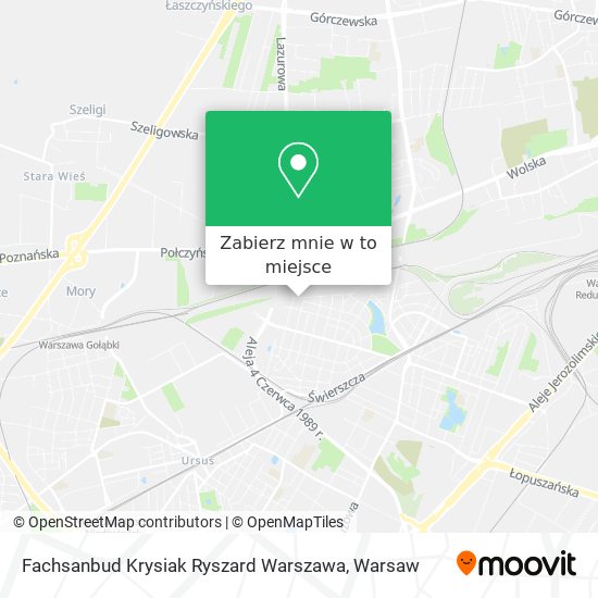 Mapa Fachsanbud Krysiak Ryszard Warszawa