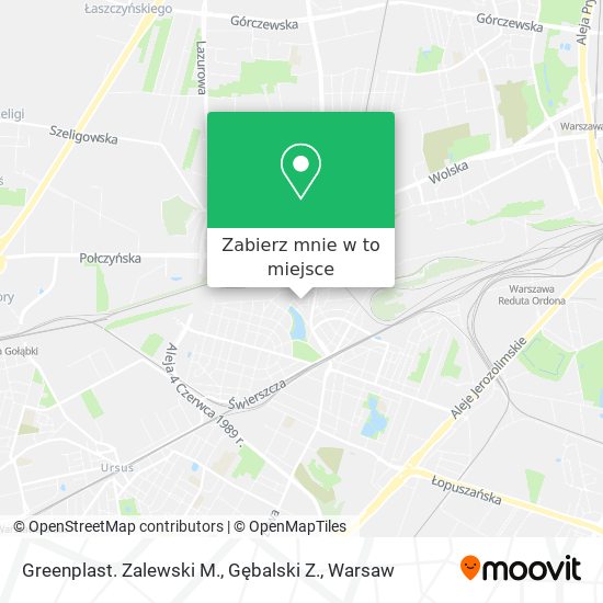 Mapa Greenplast. Zalewski M., Gębalski Z.