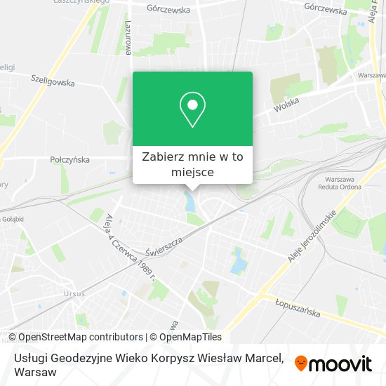 Mapa Usługi Geodezyjne Wieko Korpysz Wiesław Marcel