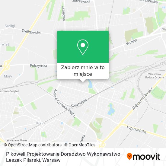 Mapa Pikowell Projektowanie Doradztwo Wykonawstwo Leszek Pilarski