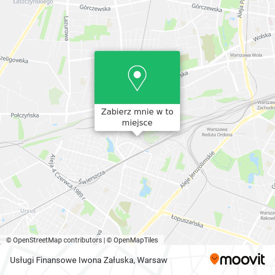 Mapa Usługi Finansowe Iwona Załuska