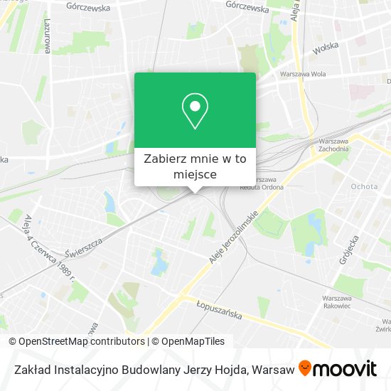 Mapa Zakład Instalacyjno Budowlany Jerzy Hojda