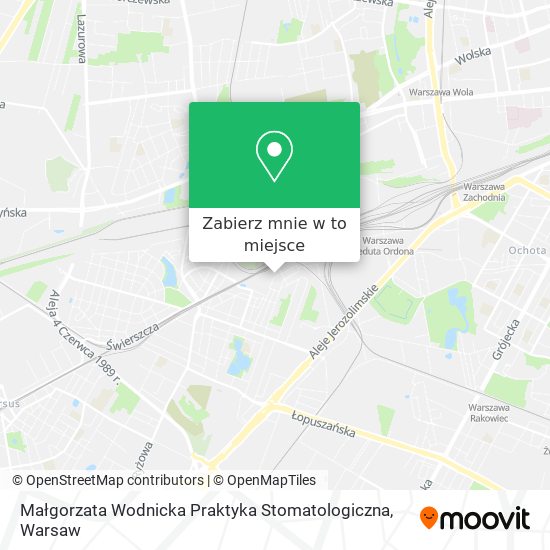 Mapa Małgorzata Wodnicka Praktyka Stomatologiczna