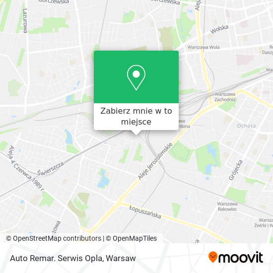 Mapa Auto Remar. Serwis Opla