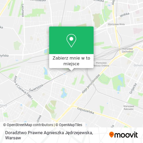 Mapa Doradztwo Prawne Agnieszka Jędrzejewska