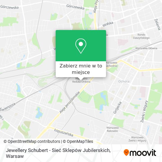 Mapa Jewellery Schubert - Sieć Sklepów Jubilerskich