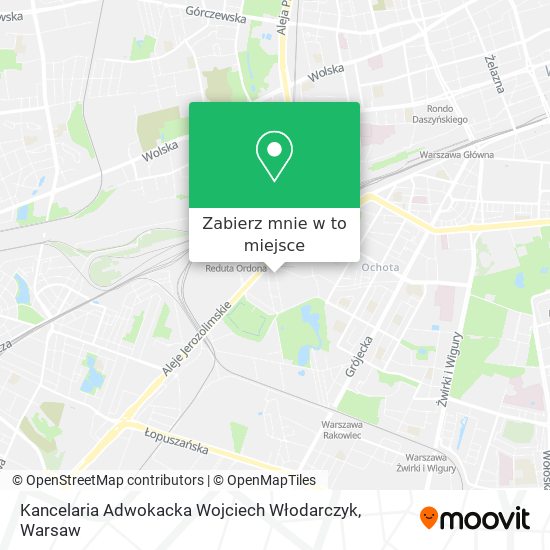 Mapa Kancelaria Adwokacka Wojciech Włodarczyk