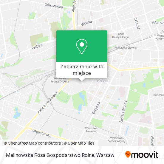 Mapa Malinowska Róza Gospodarstwo Rolne