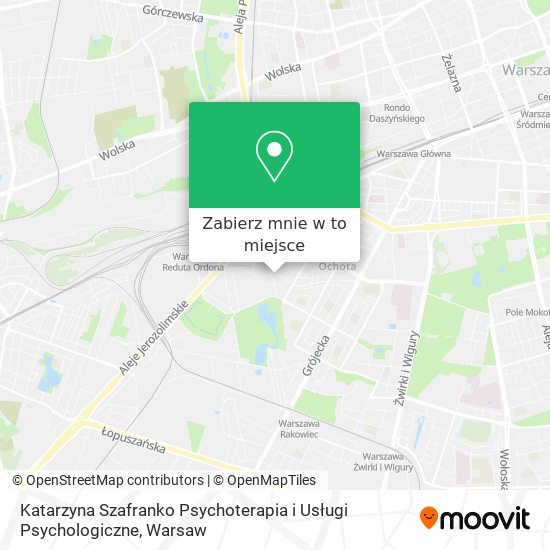 Mapa Katarzyna Szafranko Psychoterapia i Usługi Psychologiczne