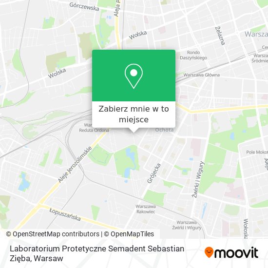 Mapa Laboratorium Protetyczne Semadent Sebastian Zięba