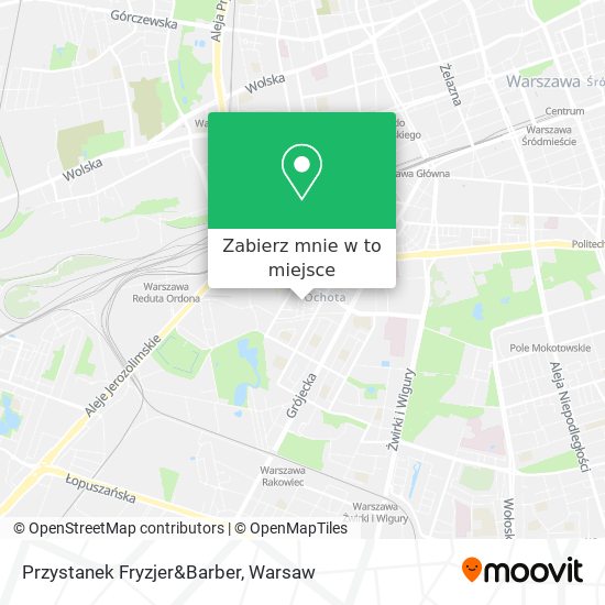 Mapa Przystanek Fryzjer&Barber