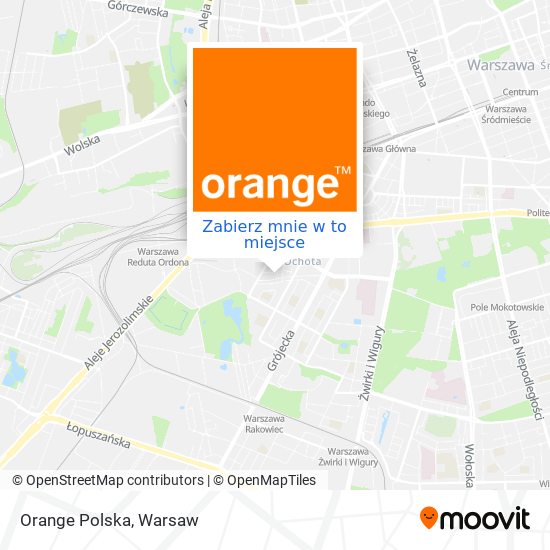 Mapa Orange Polska