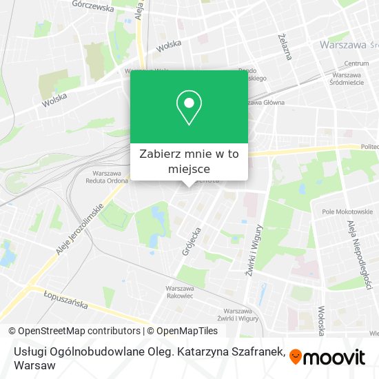 Mapa Usługi Ogólnobudowlane Oleg. Katarzyna Szafranek