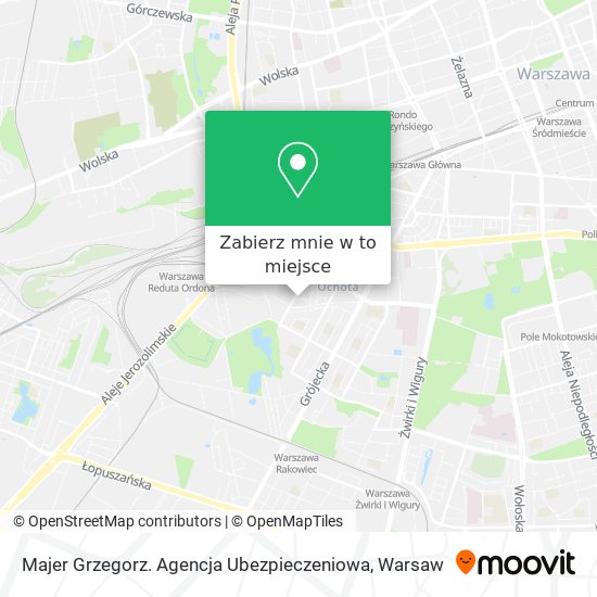 Mapa Majer Grzegorz. Agencja Ubezpieczeniowa