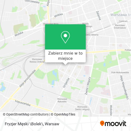 Mapa Fryzjer Męski \Bolek\