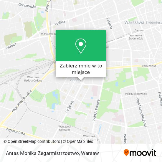 Mapa Antas Monika Zegarmistrzostwo